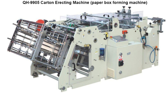 Carton automatique de machine à emballer de boîte de papier érigeant la machine pour la boîte à hamburger