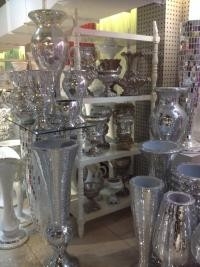 Vase et plats faits sur commande à porcelaine de forme de diamant pour la décoration