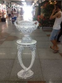 Vase et plats faits sur commande à porcelaine de forme de diamant pour la décoration